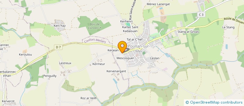 localisation de l'entreprise GUILLEMOT FERMETURES  POULLAN-SUR-MER