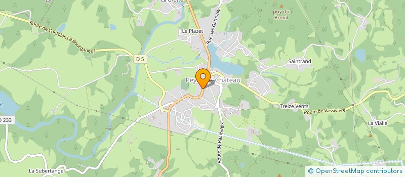 localisation de l'entreprise GUILLEMOT FONTAINE  PEYRAT-LE-CHATEAU