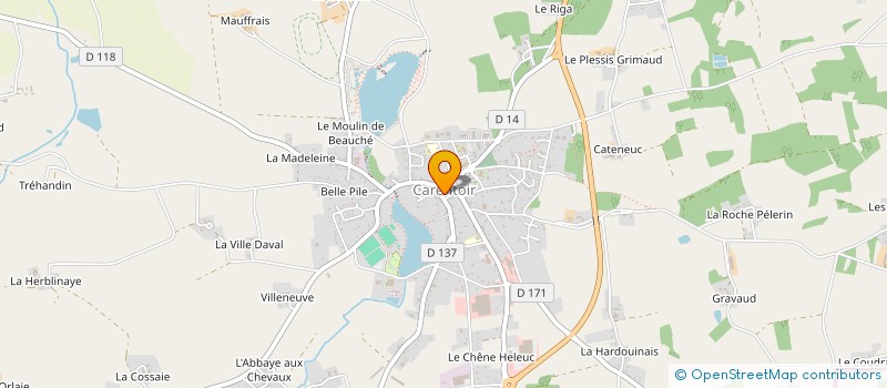 localisation de l'entreprise GUILLEMOT PARTICIPATIONS à CARENTOIR