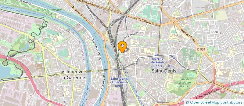 localisation de l'entreprise GUILLEMOT SA & CIE à SAINT-DENIS