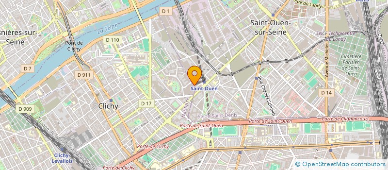 localisation de l'entreprise GUILLEMOT SAS à SAINT-OUEN-SUR-SEINE