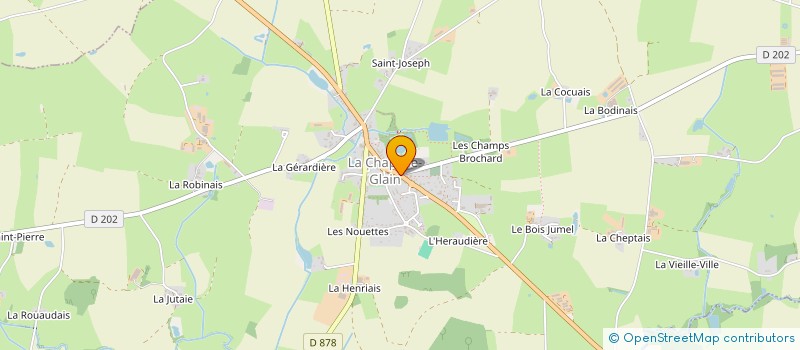 localisation de l'entreprise GUILLEMOT SERVICES  LA CHAPELLE-GLAIN