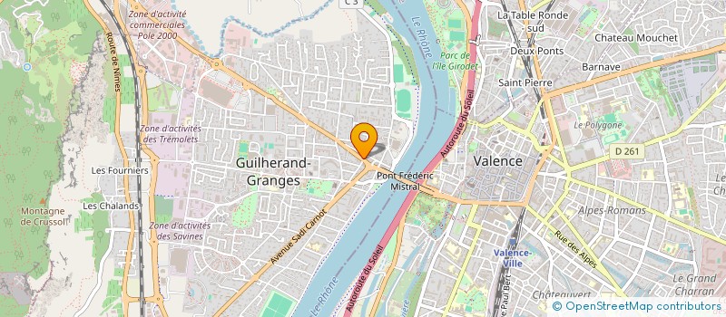 localisation de l'entreprise GUILLEN COACHING ET KINESIOLOGIE  GUILHERAND-GRANGES