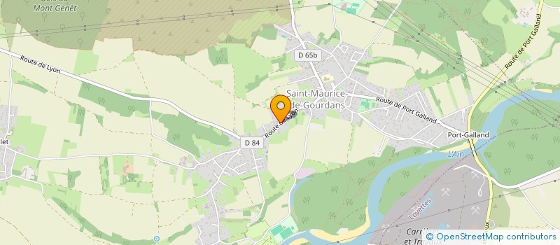 localisation de l'entreprise GUILLER CHARPENTE  SAINT-MAURICE-DE-GOURDANS