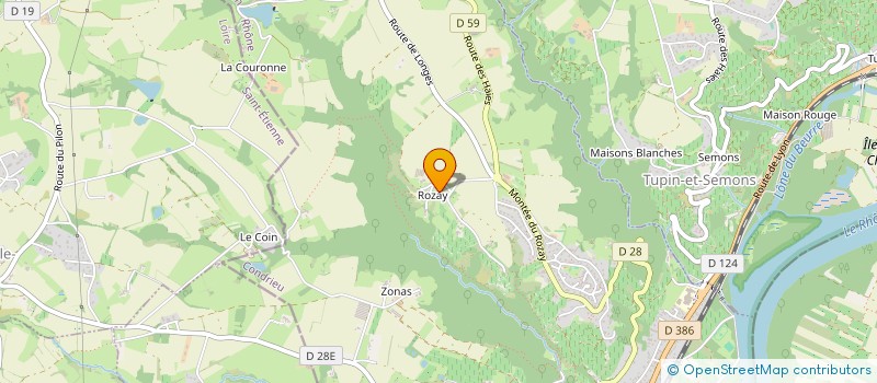 localisation de l'entreprise GUILLER-MONTABONNET à CONDRIEU