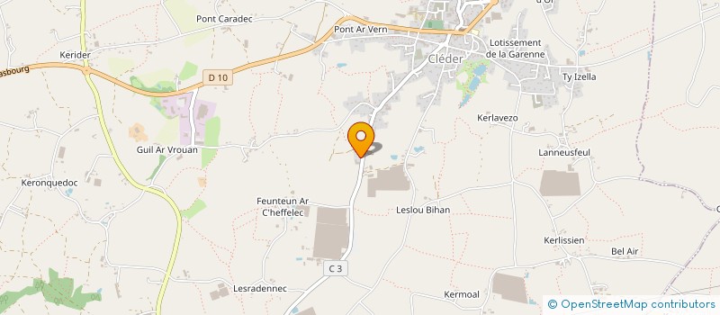 localisation de l'entreprise GUILLERM à CLEDER