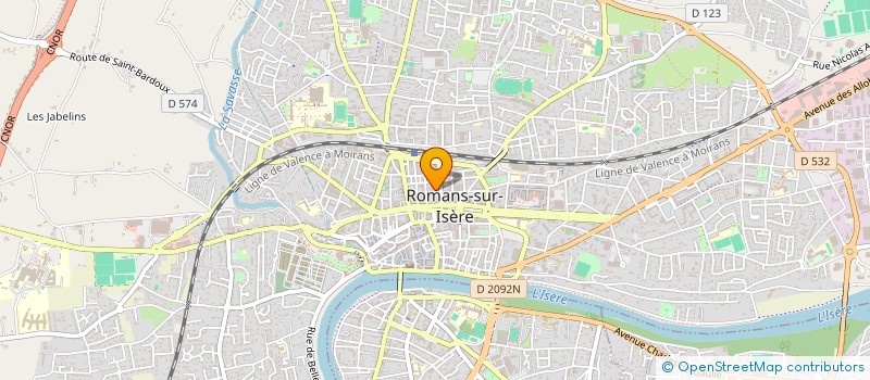 localisation de l'entreprise GUILLERMAUD TRAITEMENT DE L EAU  ROMANS-SUR-ISERE