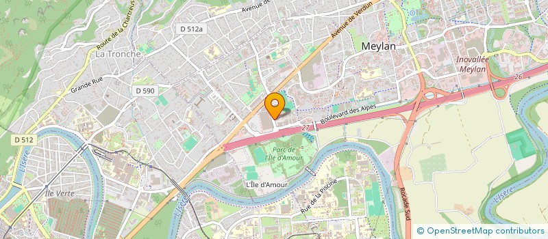 localisation de l'entreprise GUILLERME 7 à MEYLAN