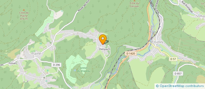 localisation de l'entreprise GUILLERMIN  PLAINE