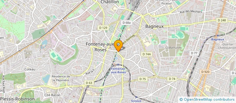 localisation de l'entreprise GUILLERMIN / SEBA à FONTENAY-AUX-ROSES