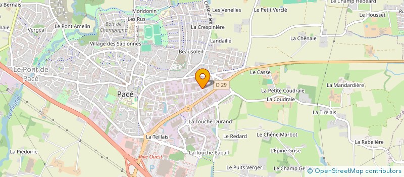 localisation de l'entreprise GUILLERY AUDIT ET CONSEIL à PACE