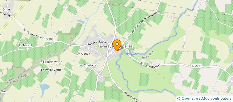 localisation de l'entreprise GUILLET à BELLEVIGNE-EN-LAYON
