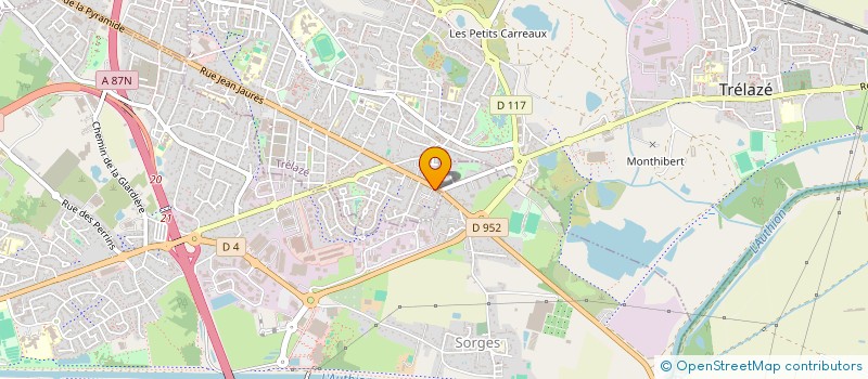 localisation de l'entreprise GUILLET à TRELAZE