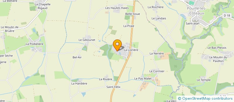 localisation de l'entreprise GUILLET à MESANGER