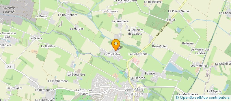 localisation de l'entreprise GUILLET à LIGNE