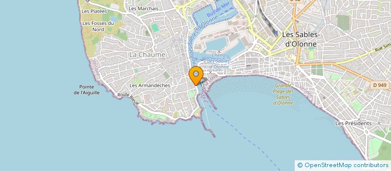 localisation de l'entreprise GUILLET FINANCES à LES SABLES D'OLONNE