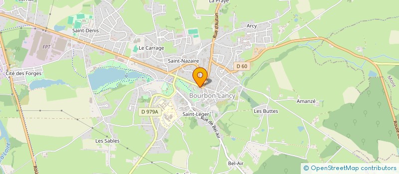 localisation de l'entreprise GUILLET YANNICK ET CATHERINE à BOURBON-LANCY