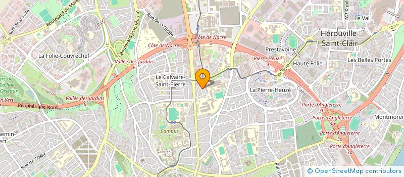 localisation de l'entreprise GUILLEUX à CAEN