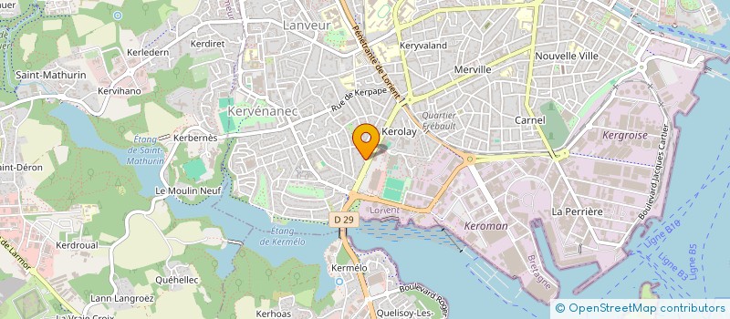 localisation de l'entreprise GUILLEV  LORIENT