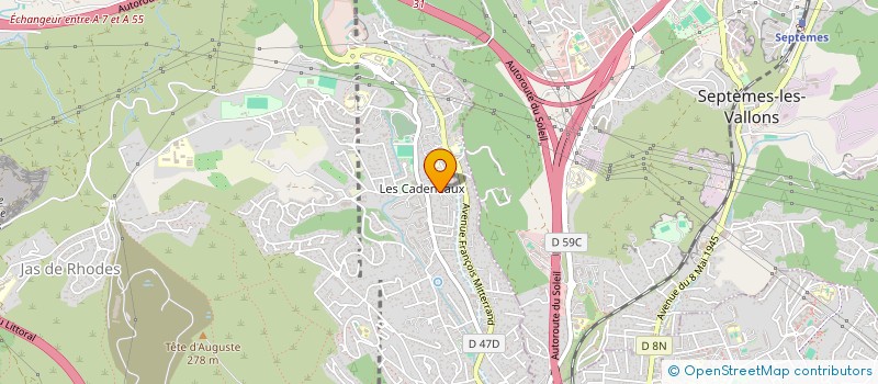 localisation de l'entreprise GUILLEY à LES PENNES-MIRABEAU