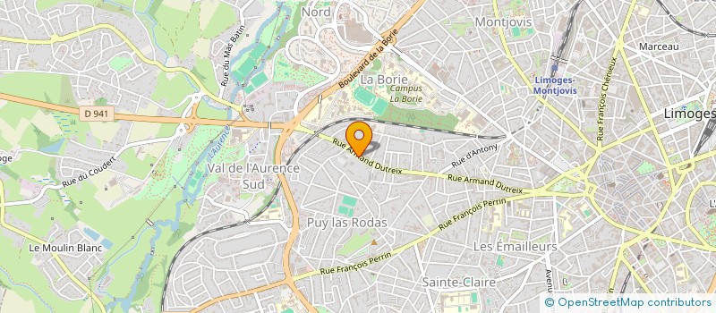 localisation de l'entreprise GUILLIANO MATTHIEU à LIMOGES