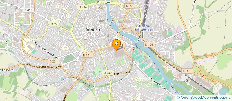 localisation de l'entreprise GUILLIET MACHINES A BOIS à AUXERRE