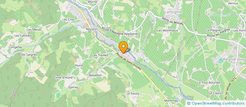 localisation de l'entreprise GUILLIN TP à QUINCIE-EN-BEAUJOLAIS