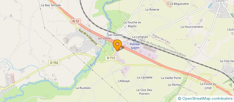 localisation de l'entreprise GUILLO à PLENEE-JUGON