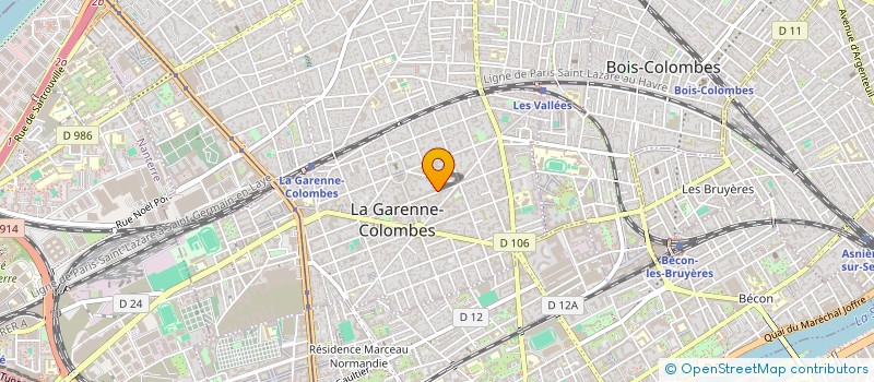localisation de l'entreprise GUILLO & CIE à LA GARENNE-COLOMBES