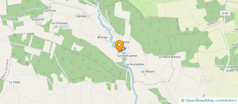 localisation de l'entreprise GUILLOIS ECO-HABITAT à SIXT-SUR-AFF