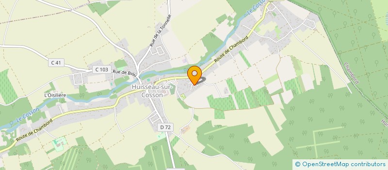 localisation de l'entreprise GUILLON A+A  HUISSEAU-SUR-COSSON