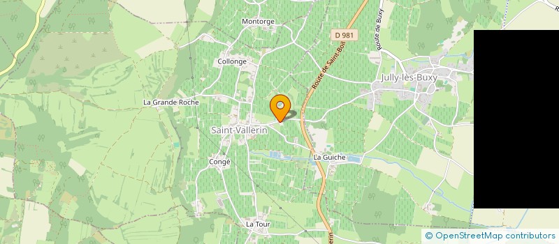 localisation de l'entreprise GUILLON CORPORATION  SAINT-VALLERIN