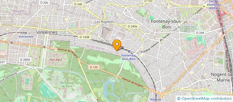 localisation de l'entreprise GUILLON FONTENAY à FONTENAY-SOUS-BOIS
