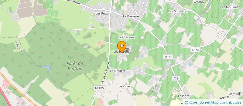 localisation de l'entreprise GUILLON PLATRERIE  CHATEAU-THEBAUD