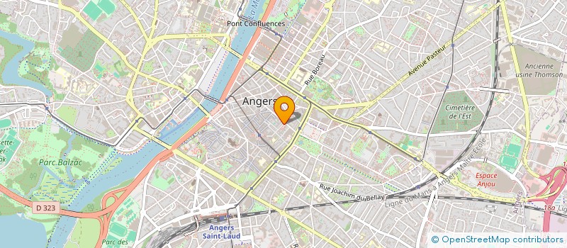 localisation de l'entreprise GUILLON & POILANE à ANGERS