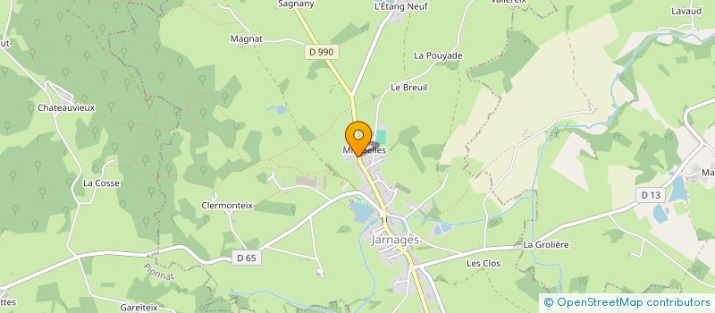 localisation de l'entreprise GUILLOT à JARNAGES