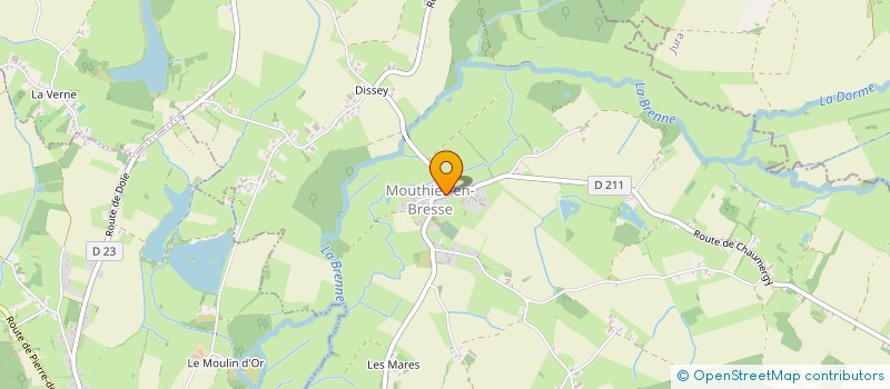 localisation de l'entreprise GUILLOT  MOUTHIER-EN-BRESSE