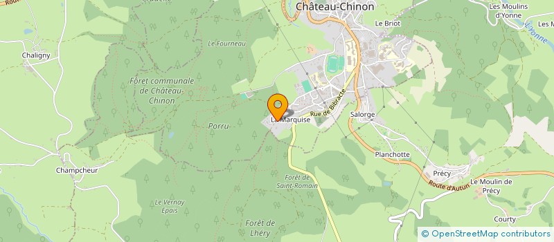 localisation de l'entreprise GUILLOT  CHATEAU-CHINON (VILLE)
