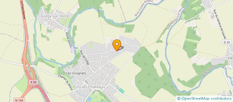 localisation de l'entreprise GUILLOT & CO  EVRY-GREGY-SUR-YERRE