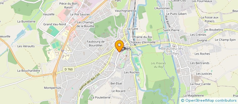 localisation de l'entreprise GUILLOT & DUMONT  LOCHES