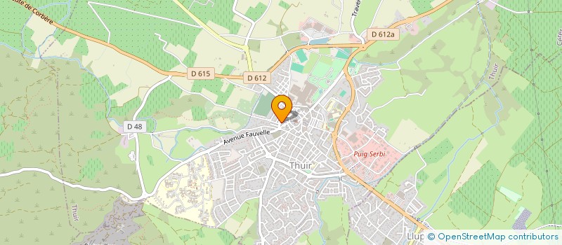 localisation de l'entreprise GUILLOT FRIGOLA  THUIR