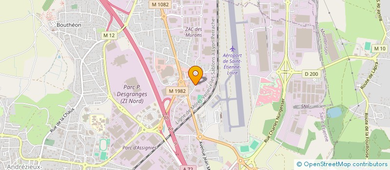 localisation de l'entreprise GUILLOT IMMO  ANDREZIEUX-BOUTHEON