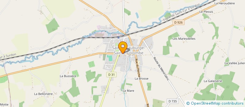 localisation de l'entreprise GUILLOT & JAHAN à SAINTE-GAUBURGE-SAINTE-COLOMBE