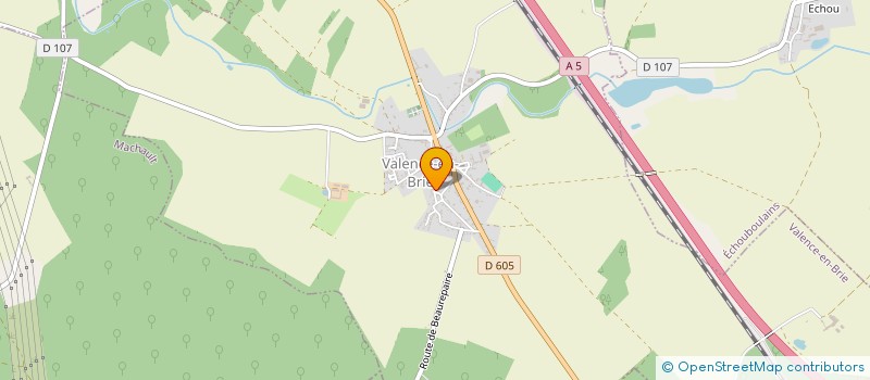 localisation de l'entreprise GUILLOT NOEL PIERRE  VALENCE-EN-BRIE