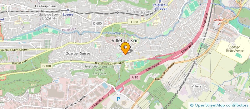 localisation de l'entreprise GUILLOT PATRICK & MOVIA BRUNO à VILLEBON-SUR-YVETTE