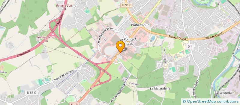 localisation de l'entreprise GUILLOT SA à POITIERS