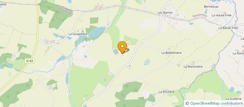 localisation de l'entreprise GUILLOTEAU à POUZAUGES