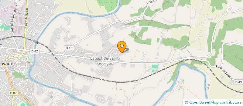 localisation de l'entreprise GUILLOTEAU  LABASTIDE-SAINT-GEORGES