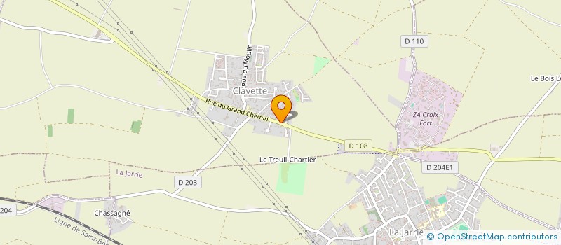 localisation de l'entreprise GUILLOTEAU  CLAVETTE