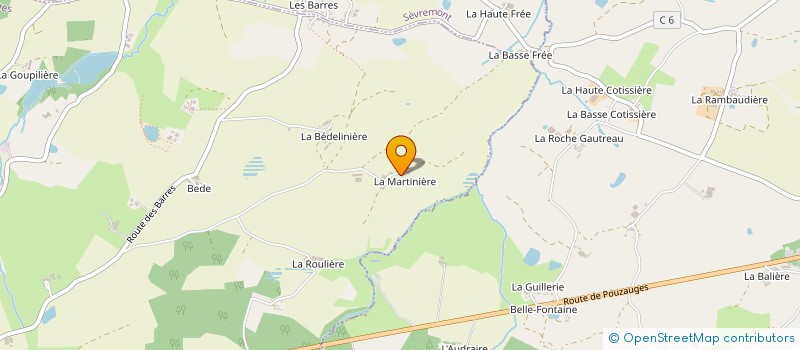 localisation de l'entreprise GUILLOTEAU ENERGIE  POUZAUGES